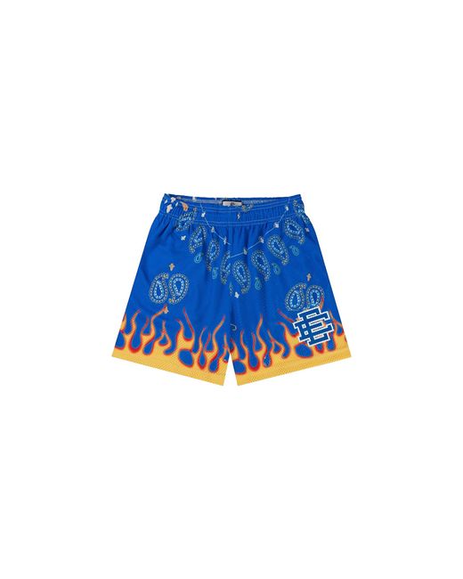 Eric Emanuel Blue Ee Basic Shorts Paisley Flame" Ee082" for men