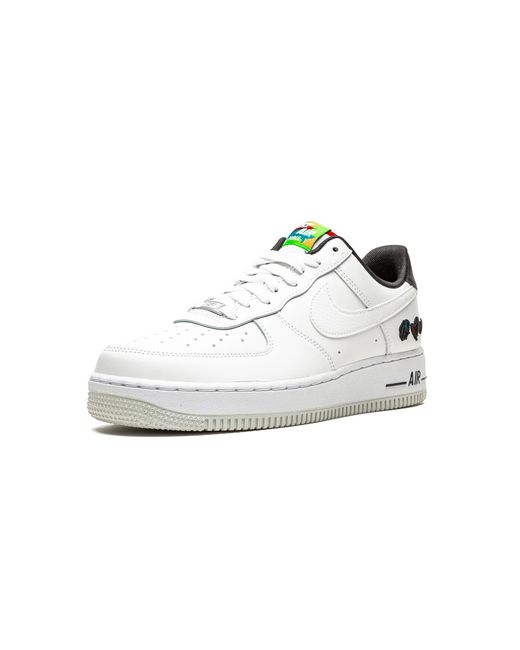 Nike Black Air Force 1 Low Lv8 "Peace, Love, Swoosh" Dm8148 100" for men