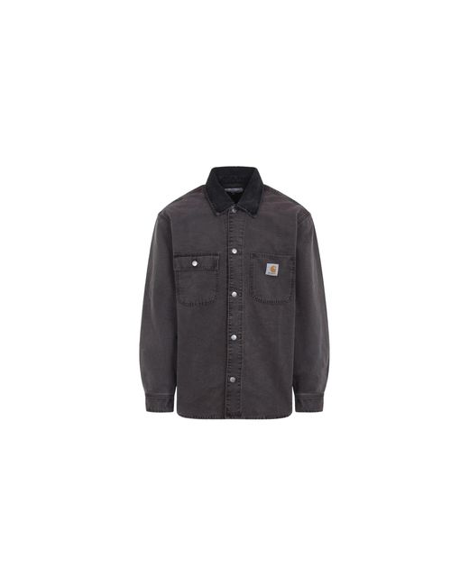 Carhartt Black Mitch Shirt Jacket "Palisander (Dusky Canvas) I036262 3An 0J" for men