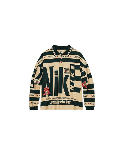 Nike Black X Cactus Plant Flea Market Longsleeve Polo "Natural for men