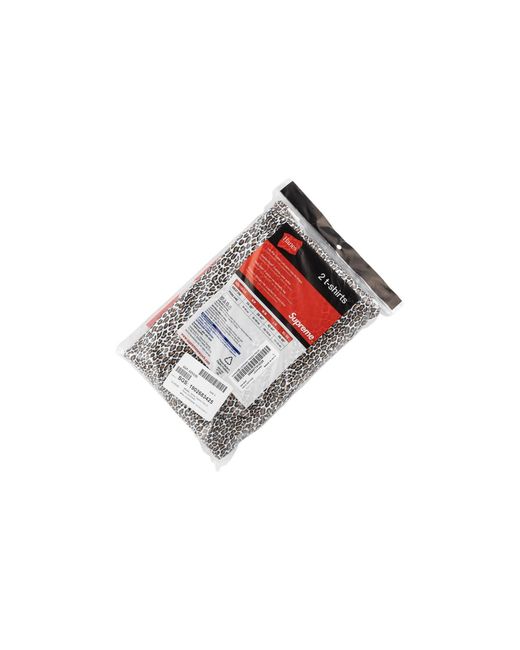Supreme Black Hanes Tagless T-Shirt (2 Pack) "Ss19" Su6648"