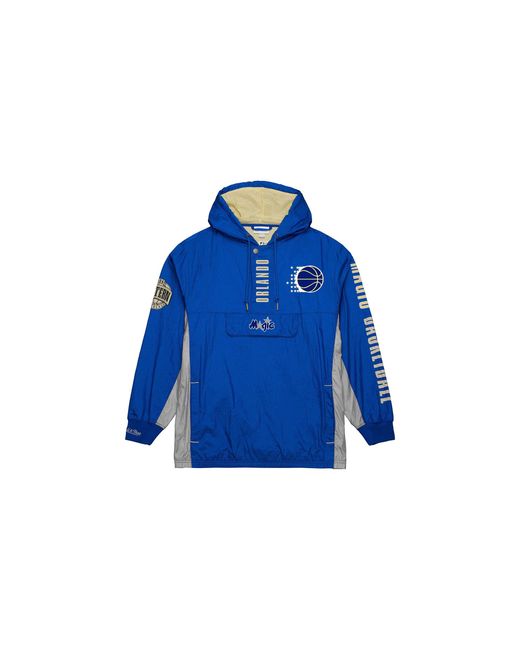 Mitchell & Ness Blue Team Og 2.0 Anorak Windbreaker Vintage Logo "Nba Magic" Ojpo7093 Omayyppproya" for men