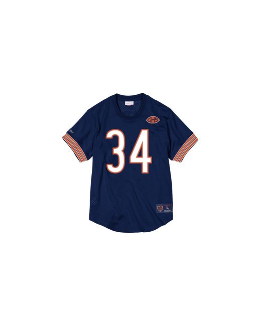 Mitchell & Ness Blue Nfl Name & Number Mesh Crew Neck Shirt "Chicago Bears for men