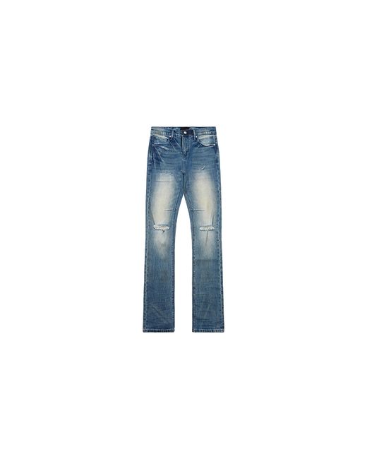 RTA Black Olivier Flare Denim "Muddy Sky" Mlb1838Mdsky" for men