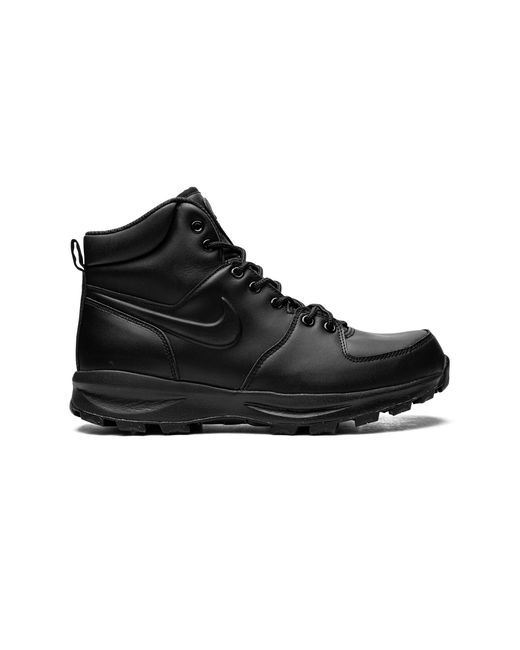 Nike Black Manoa Leather 454350 003" for men