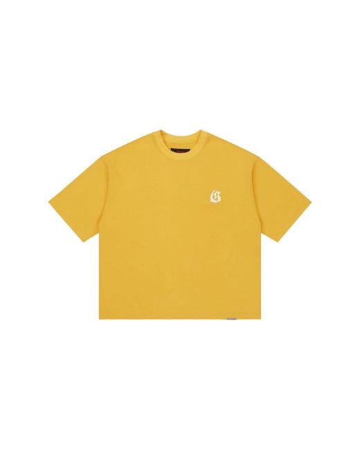 GODSPEED NEW YORK Yellow Gs Logo T-Shirt Gs411" for men
