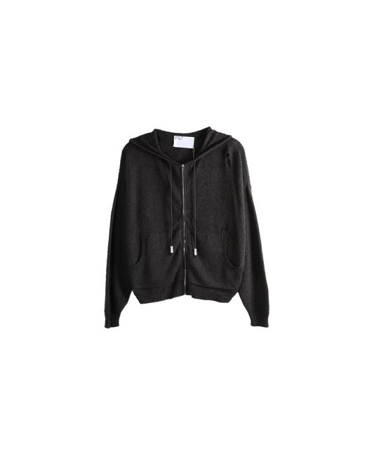 PALY Black Casentino Knitted Hoodie 6U004Q1010Blk" for men