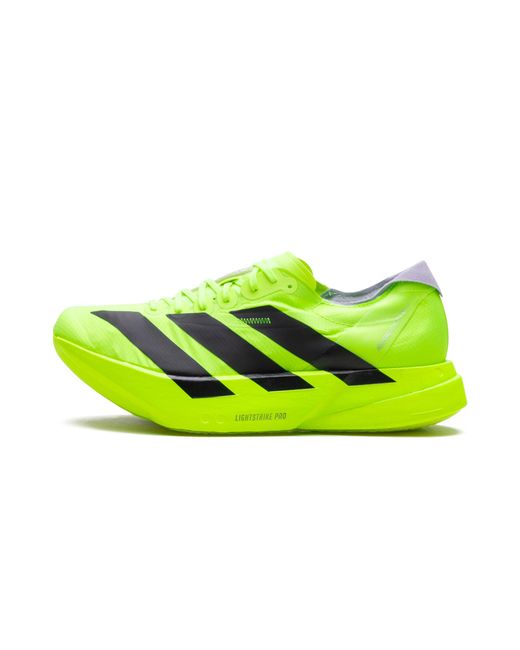 Adidas Green Adizero Adios Pro 4 "Lucid Lemon" Jr6364" for men