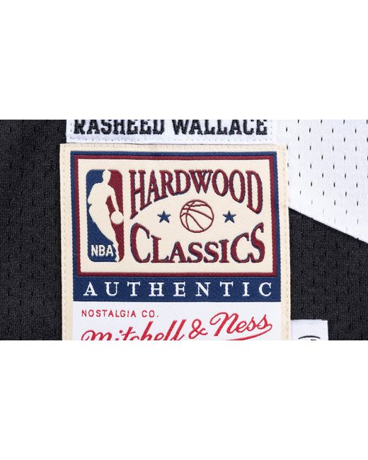 Mitchell & Ness Black Authentic Jersey "Nba 1999 Trail Blazers Rasheed Wallace" Ajy4El18021 Ptbblck99Rwa" for men