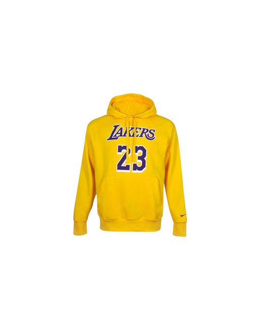 Nike Yellow Lakers Essential Nba Hoodie "Amarillo Field" Cz0282 728" for men