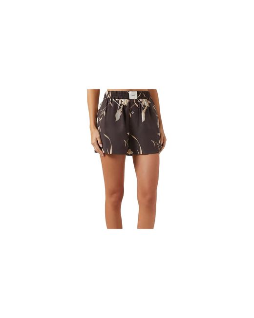 Kith Black Ida Iris Floral Boxer Short "Dark" 186"