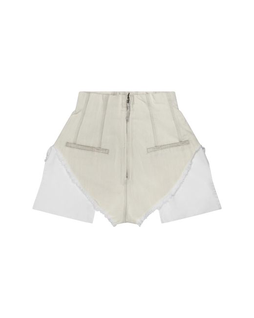 Rick Owens Black Dirt Cut-Offs Shorts Ds01E3313Scf 81" for men