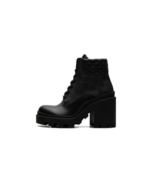 Gucci Black Gg Ankle Boot 659691 Uc810 1000"