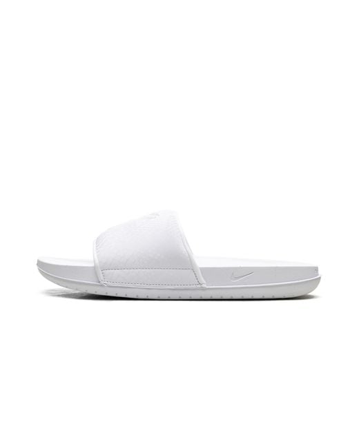 Nike White Kobe Offcourt Slide "Triple" If2870 100" for men