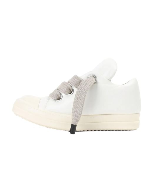 Rick Owens Black Hollywood Runaway Jumbo Laced Low "Milk" Ro01E7883 Llppw2 1111"