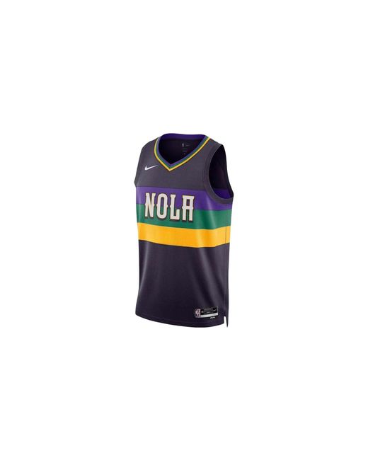 Nike Black Nba New Orleans Pelicans City Swingman Jersey Do9636 524" for men