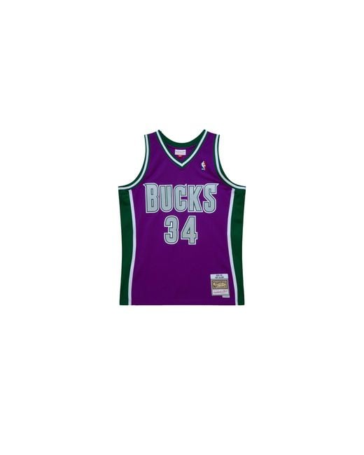 Mitchell & Ness Black Swingman Jersey "Nba Milwaukee Bucks 2011 Ray Allen" Smjy1151 Mbu01Ralpurp" for men