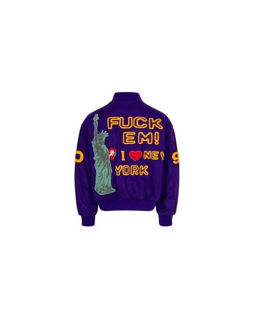 Supreme Black Tourist Varsity Jacket Su23198"