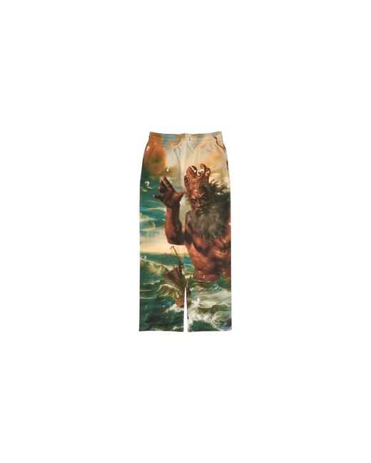 DENIM TEARS Black Poseidon's Revenge Sweatpants Dt310" for men