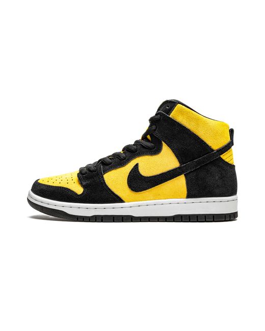 Nike Black Sb Dunk High Pro "Reverse Goldenrod" Db1640 001" for men