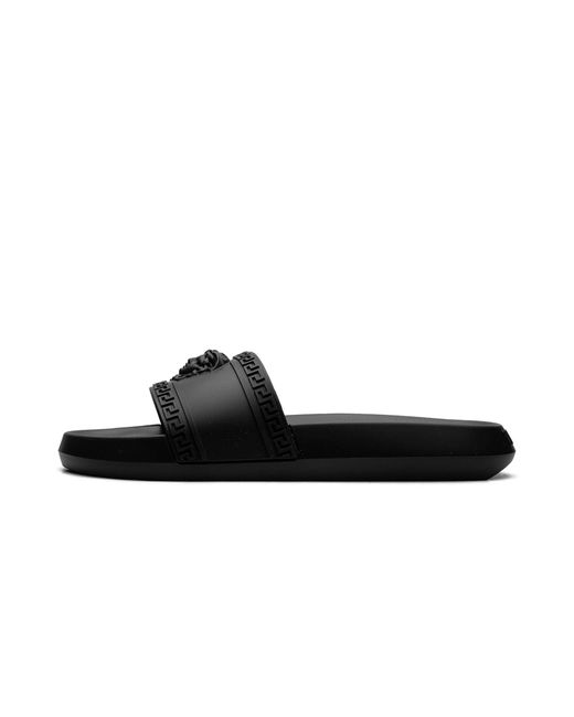 Versace Black Palazzo Medusa Pool Slide 1008733 Dg09G 1B000" for men