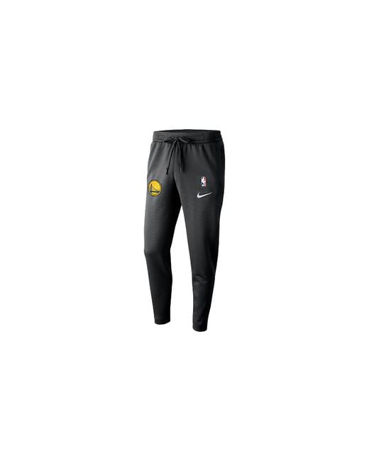 Nike Black Nba Gsw Showtime Therma Fleperformance Pants Aa5224 011" for men