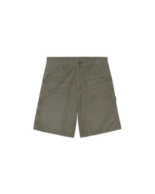 Carhartt Green Double Knee Shorts "Leaf Stone Canvas" I036483 11 4O" for men