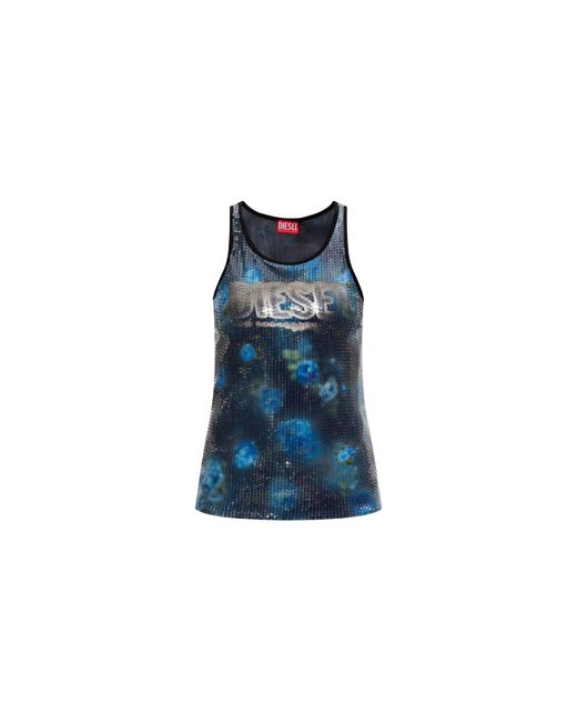 DIESEL Blue T-Unky Tank Top A20951 0Qvct 9Xxa"