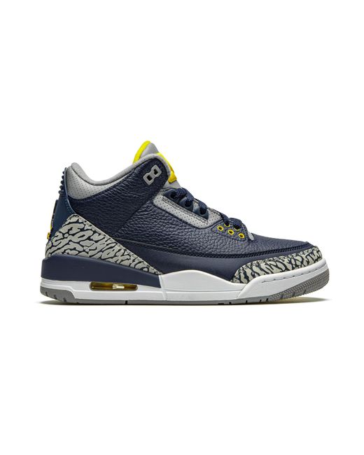 Nike Blue Air 3 Retro Pe "Michigan" Aj3 820064" for men