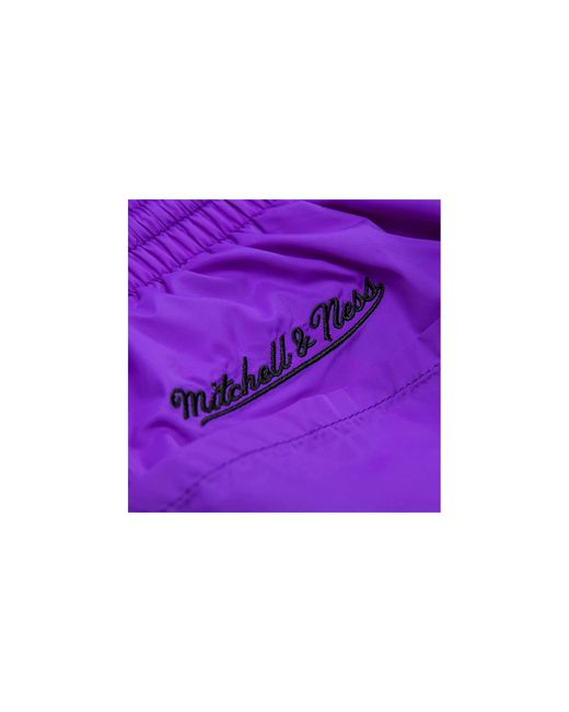 Mitchell & Ness Purple Nba Striped Short "Toronto Raptors for men