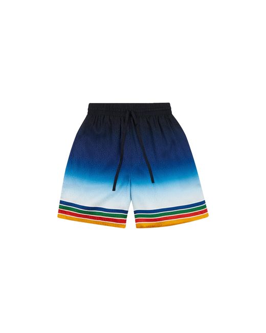 Casablanca Blue Studio De Musique Silk Short Multi" Mf23 Tr 012 12" for men