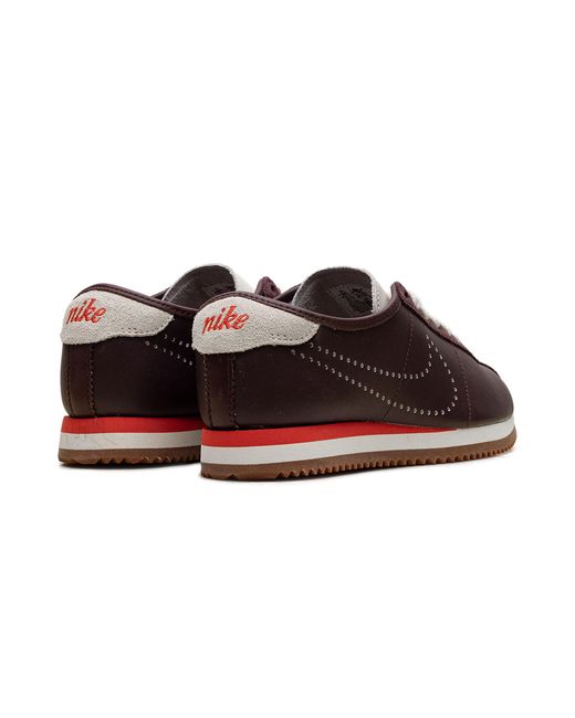 Nike Black Cortez Leather "Perforated Swoosh