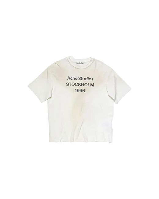 Acne Black Logo Relaxed Fit T-Shirt "Dusty" Fn Ux Tshi000013 Dc6" for men