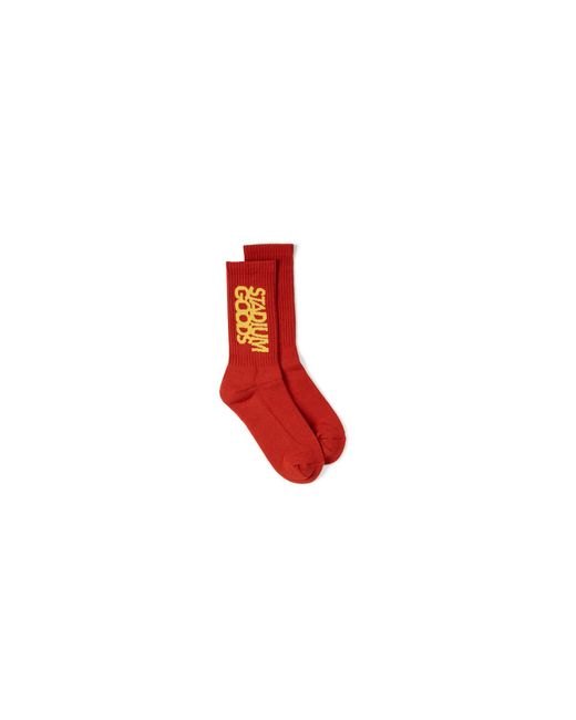 Stadium Goods Red Crew Sock "Bay" Sgs0426"