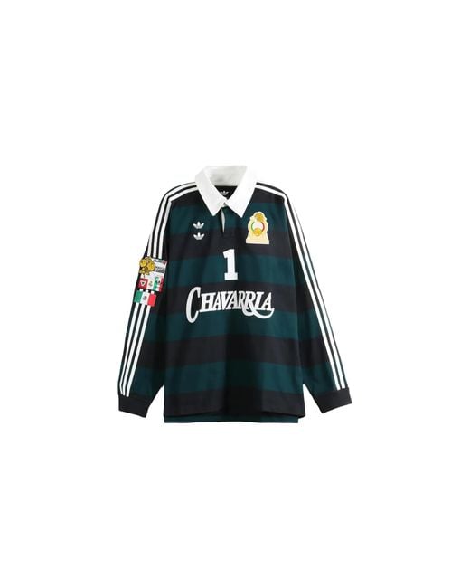 Adidas Black Willy Chavarria Rugby Shirt /Aurora Ivy" Kv1977" for men