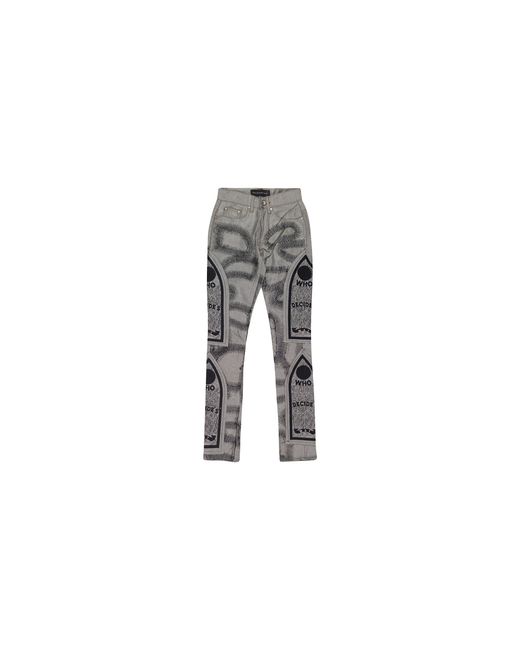 Who Decides War Black Fusion Straight-Fit Jeans 11200610033Aw23" for men