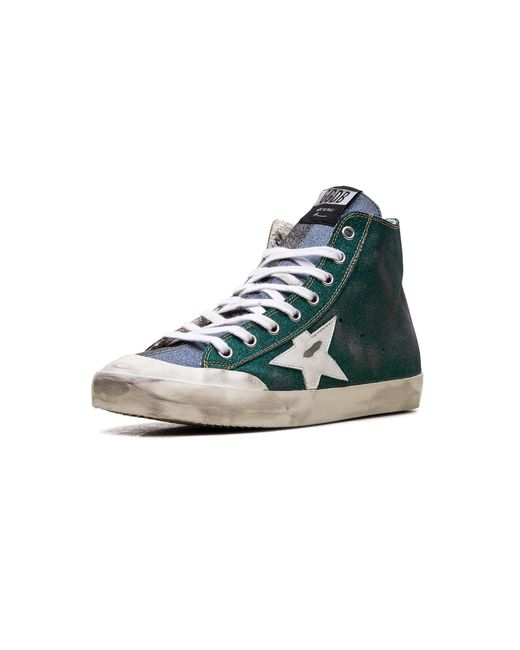 Golden Goose Deluxe Brand Green Francy Lab "Golden Glitter With Leather Star" Gwf00799 F006428 82782"