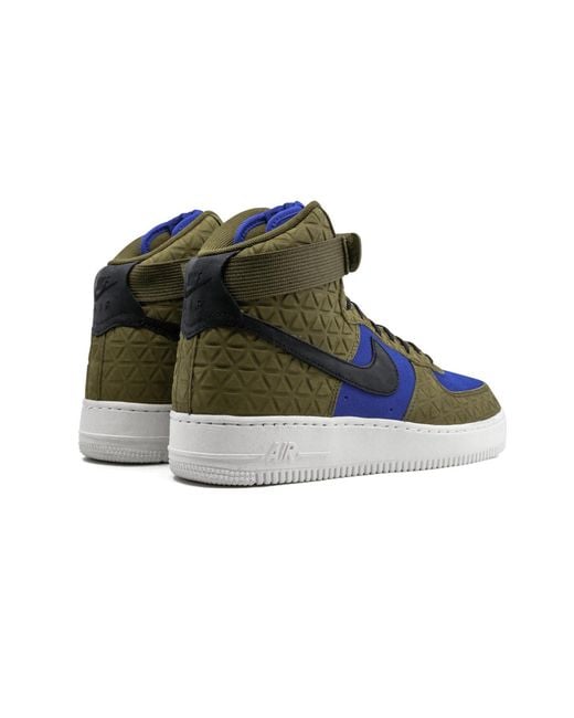 Nike Blue Air Force 1 Hi Prm Suede Flak"