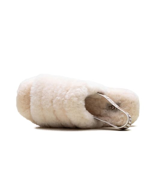 Ugg Black Fluff Yeah Slide 1095119 Nat"