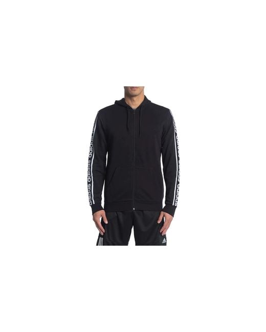 Adidas Black C90 Fullzip Hoodie Ei5615" for men