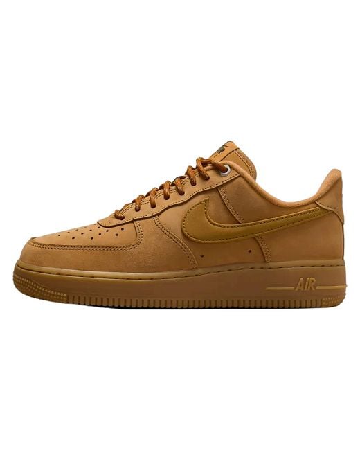 Nike Brown Air Force 1 '07 "Flax Wheat" Fz7372 200"