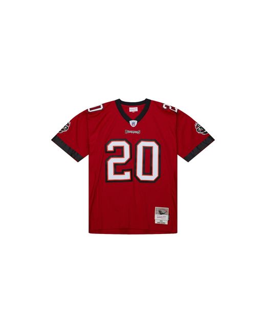 Mitchell & Ness Red Nfl Ronde Barber Dark Jersey "2002 Tampa Bay Buccaneers for men
