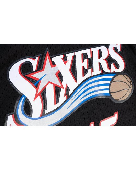 Mitchell & Ness Black Swingman Jersey "Nba 76Ers 2000 Dikembe Mutombo" Smjyac19196 P76Blck00Dmo" for men
