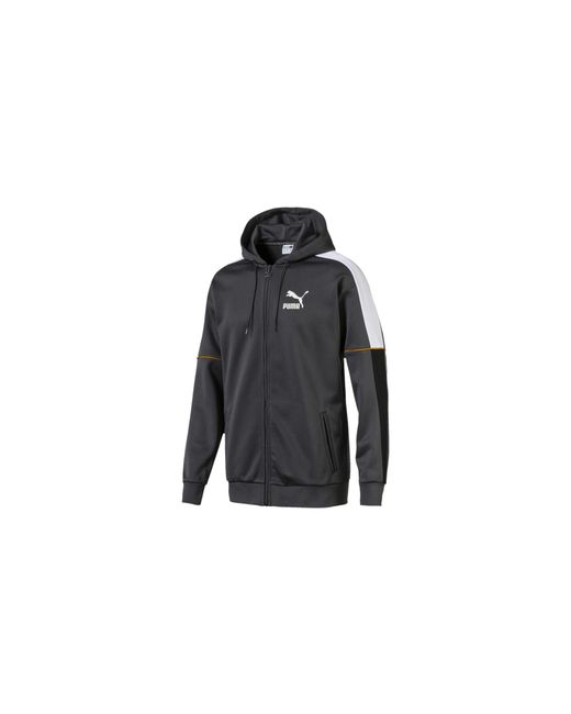 PUMA Black Retro Full Zip Hoodie "Iron Gate" 576375 14" for men