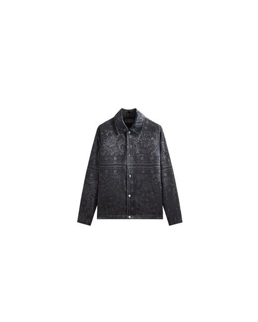 Kith Black Panelled Bandana Long Sleeve Coaches Jacket Khm033607 001" for men