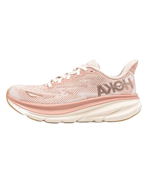 Hoka One One Black Clifton 9 "Sandstone Cream" 1127896 Snc"