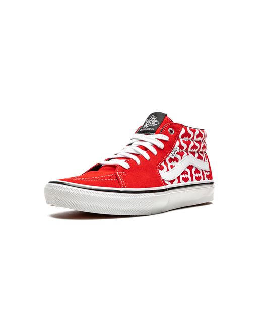 Vans Red Skate Grosso Mid "Supreme for men
