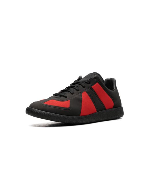 Maison Margiela Replica Low Top Sneaker "two Tone Red Black" Shoes for men