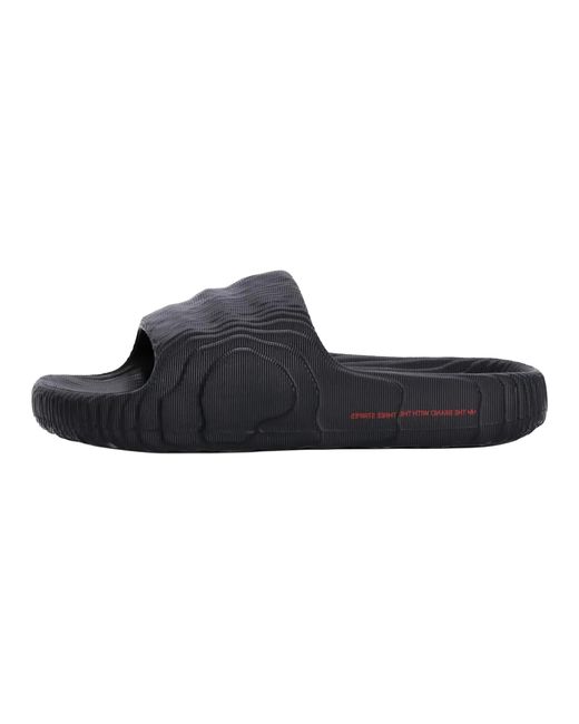 Adidas Black Adilette 22 Slides Scarlet" Id4925" for men
