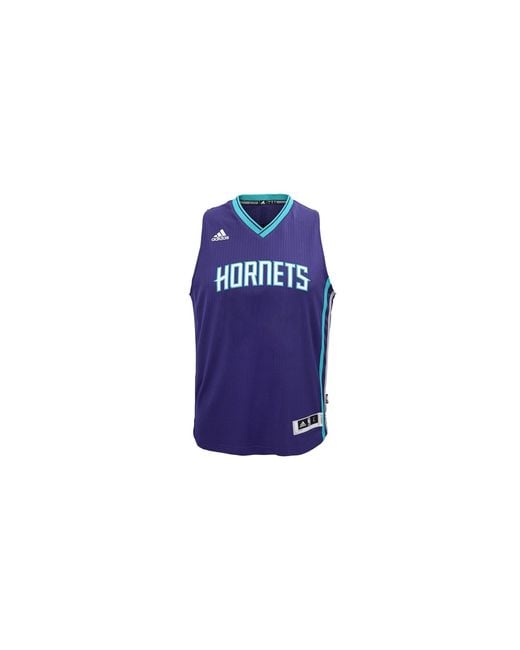 Adidas Blue Charlotte Hornets Swingman Jersey H82306" for men